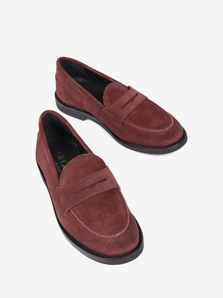 MOKASYNY HEGO'S Milano 5240 CAMOSCIO BORDEAUX