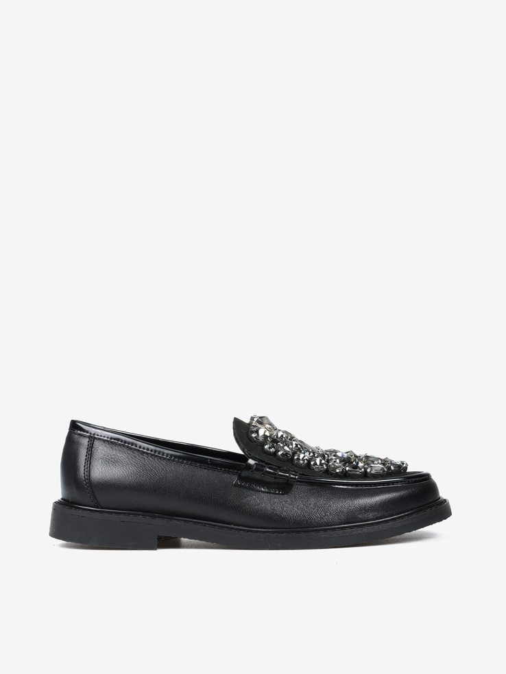 MOKASYNY HEGO'S Milano 1995 NAPPA NERO