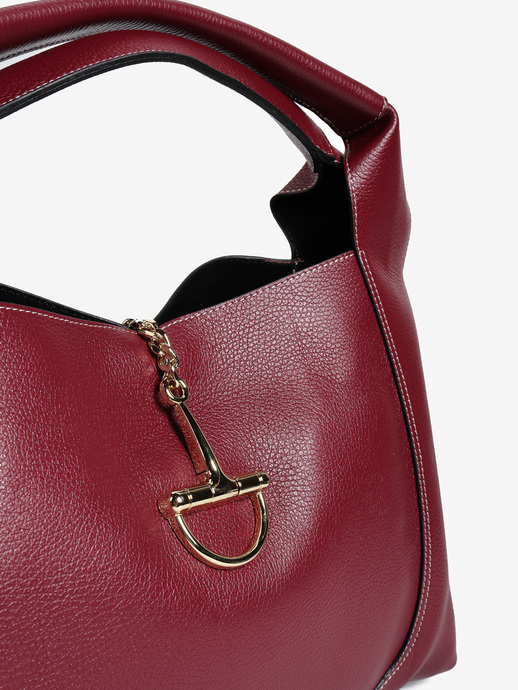 TOREBKA DAMSKA HEGO'S Milano 047G MARTELLATO BURGUNDY