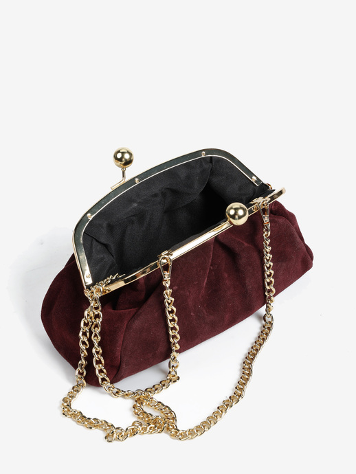 TOREBKA DAMSKA HEGO'S Milano 6155C CROSTA BURGUNDY