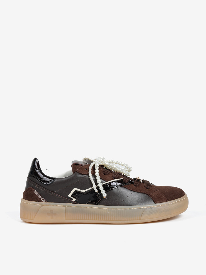 BRĄZOWE SNEAKERSY GIO+