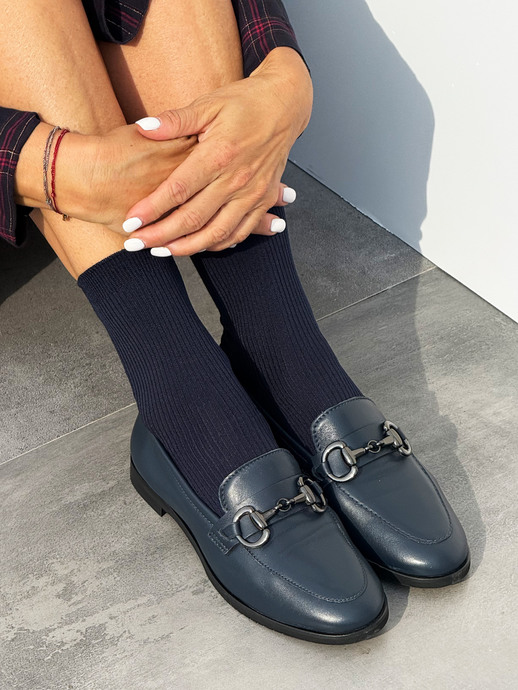 MOKASYNY HEGO'S Milano ALBA/M2 NAPPA BLU