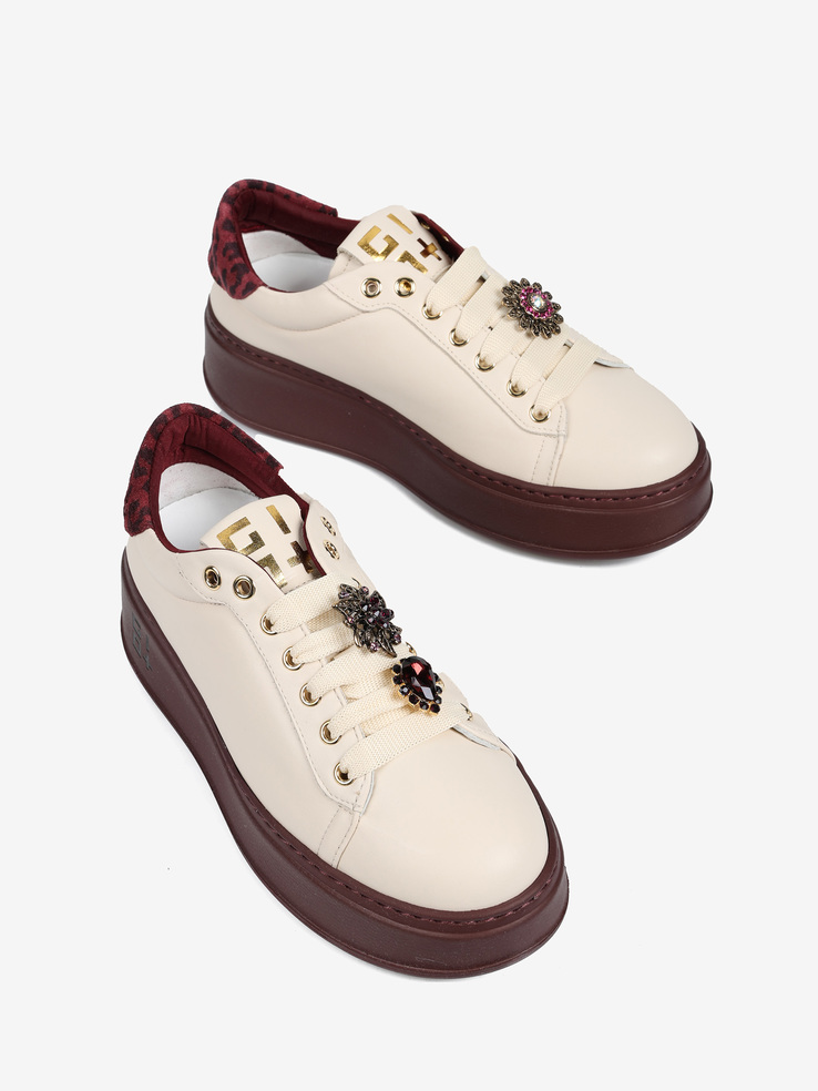 SNEAKERSY GIO+ PIA420A COMBI LATTE/BORDO