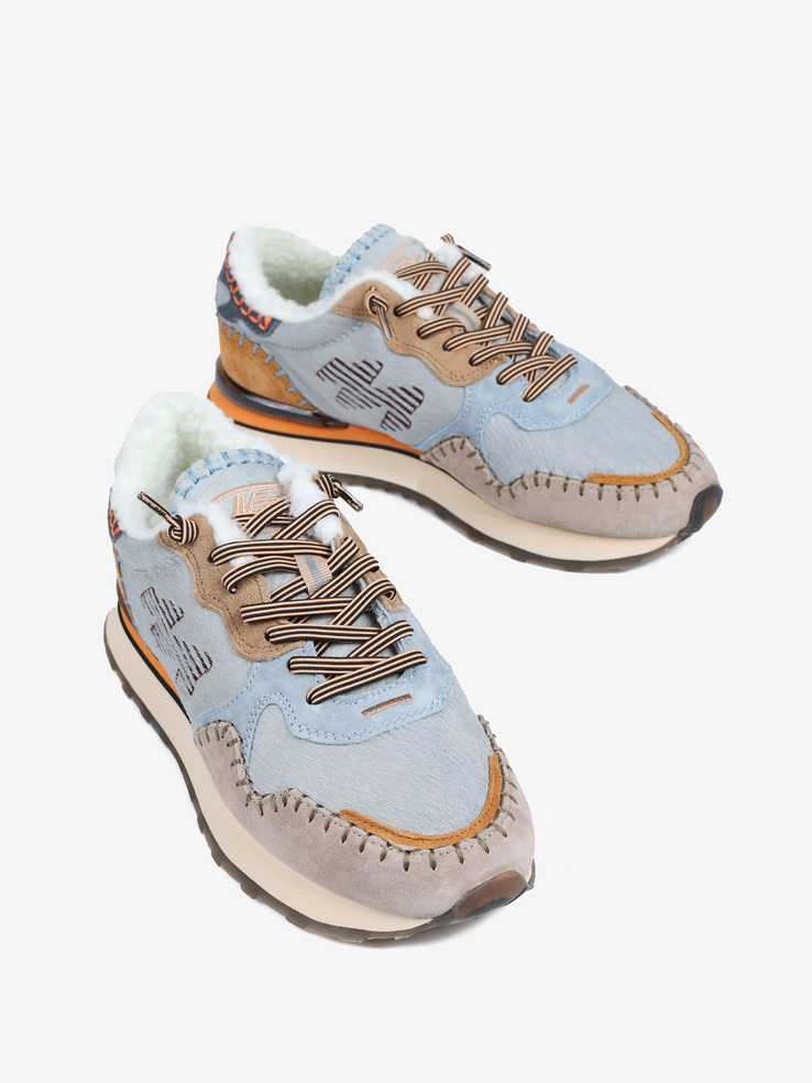 SNEAKERSY MRP MRP06UPHS/7 COMBI MOUSE/BLUE/CURRY
