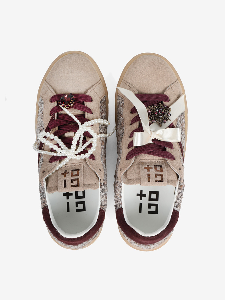 SNEAKERSY GIO+ BLUE36A COMBI BOUCLE
