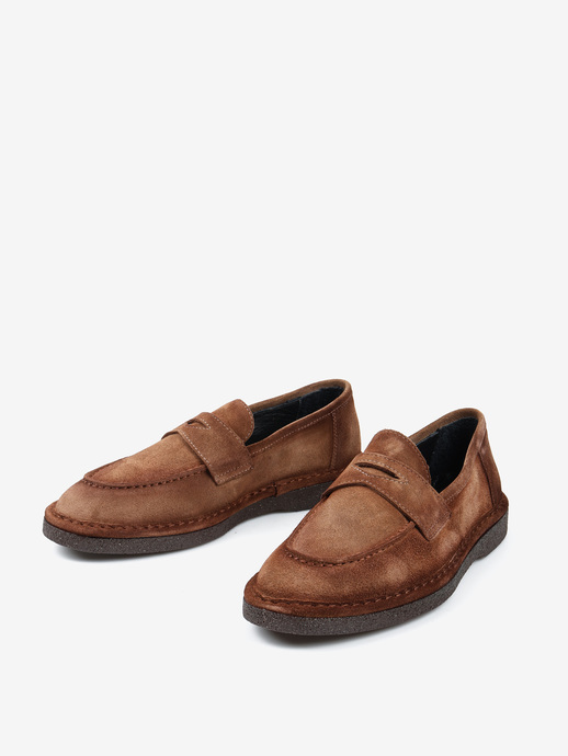 MOKASYNY HEGO'S MILANO RO S40 SUEDE TAUPE