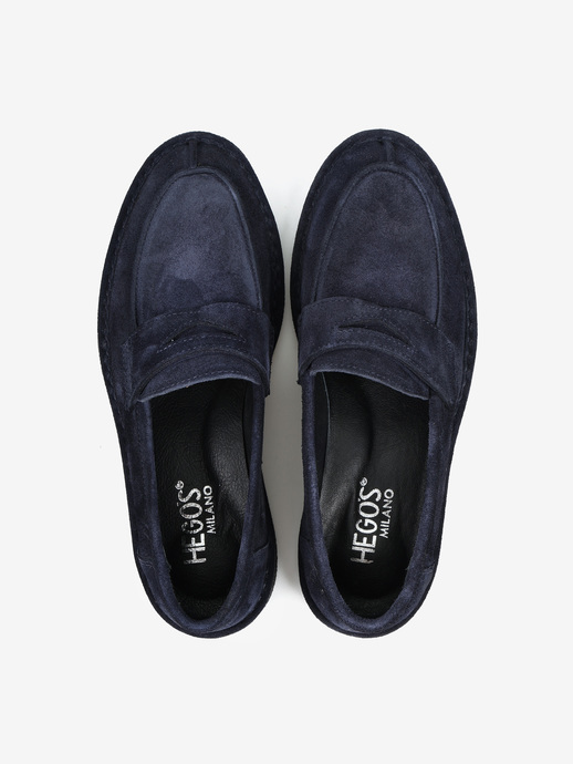MOKASYNY HEGO'S MILANO RO RS41 SUEDE NAVY BLUE
