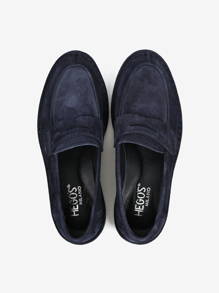MOKASYNY HEGO'S MILANO RO RS41 SUEDE NAVY BLUE