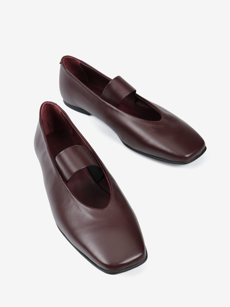BALERINY HEGO'S MILANO 5215 NAPPA BORDEAUX