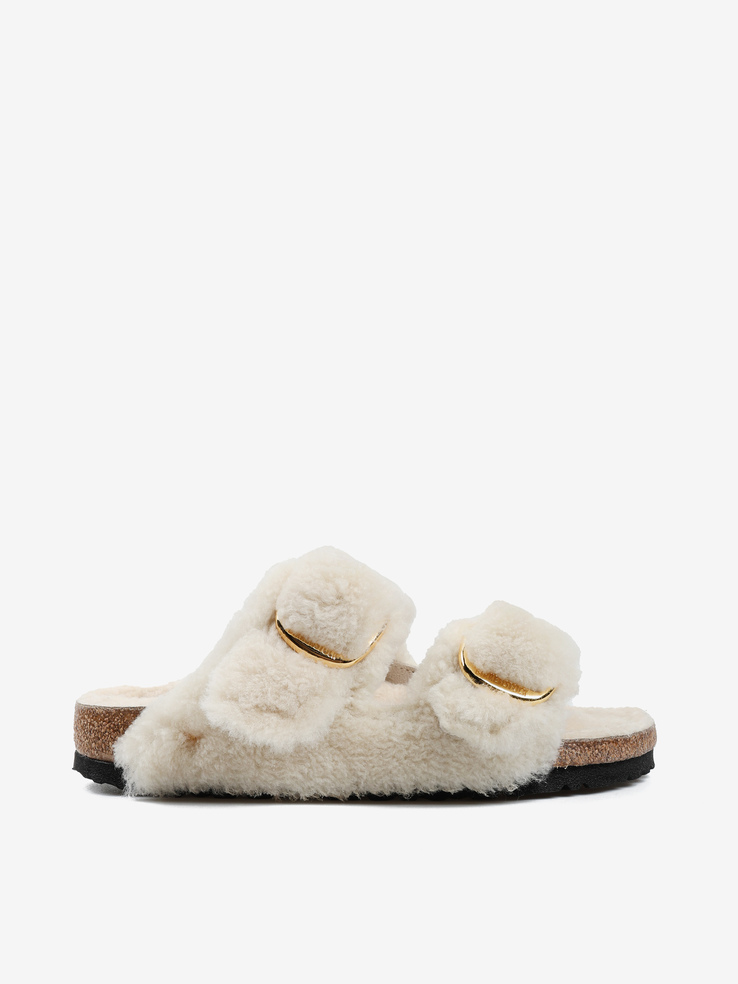 KLAPKI BIRKENSTOCK ARIZONA BB TEDDY EGGSHELL LAF