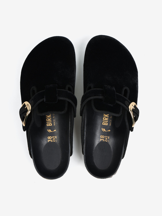 KLAPKI BIRKENSTOCK BOSTON BB TEX VELVET BLACK