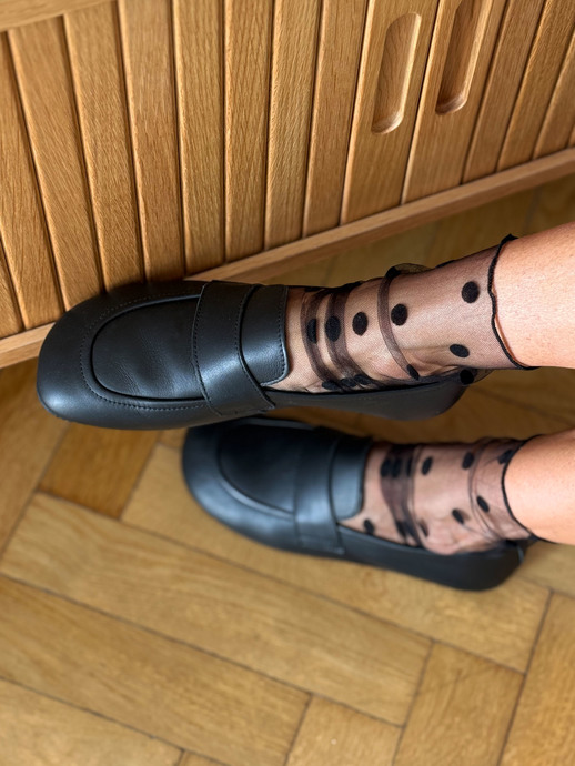 MOKASYNY HEGO'S Milano 5203 VITELLO NERO