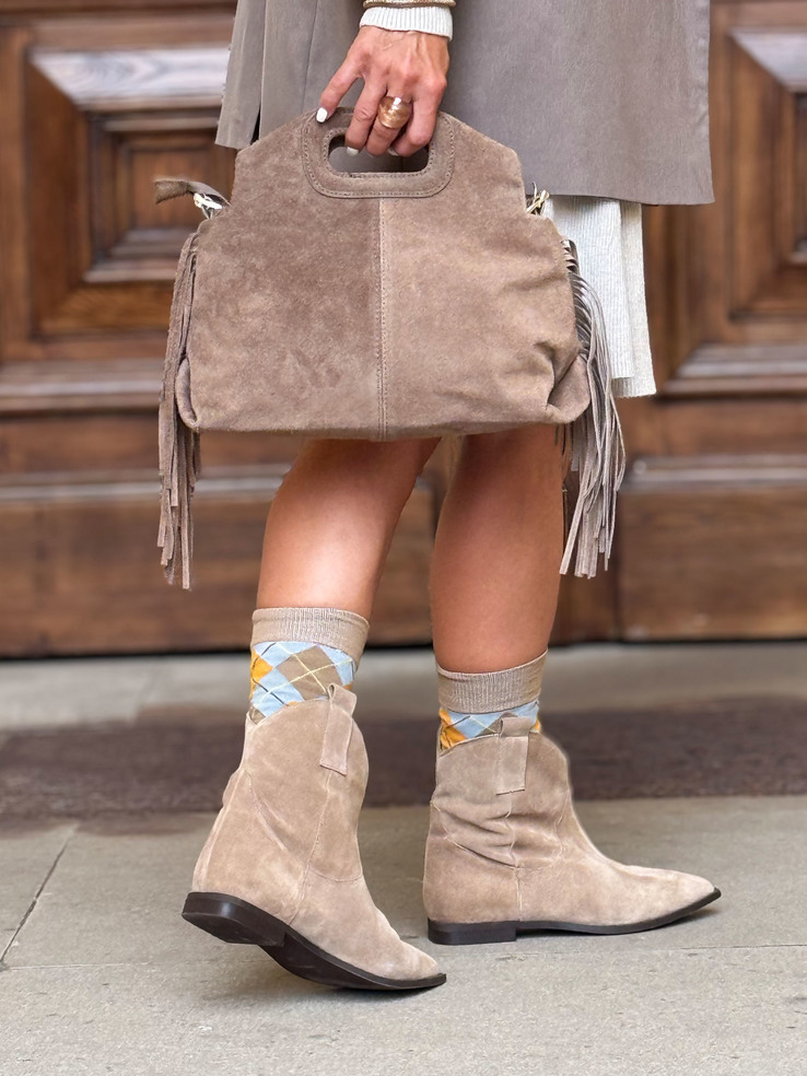 TOREBKA DAMSKA HEGO'S Milano 046 CROSTA TAUPE