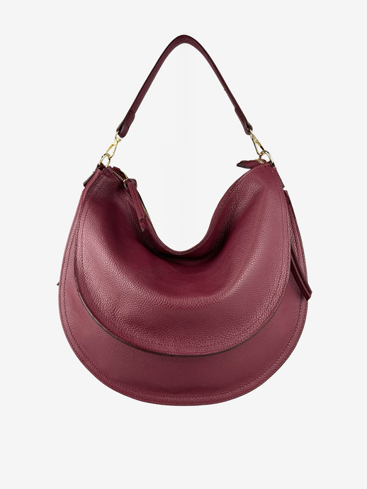 TOREBKA DAMSKA HEGO'S MILANO 81111 MARTELLATO BURGUNDY