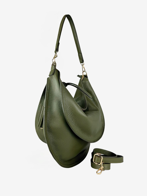 TOREBKA DAMSKA HEGO'S MILANO 81111 MARTELLATO KHAKI