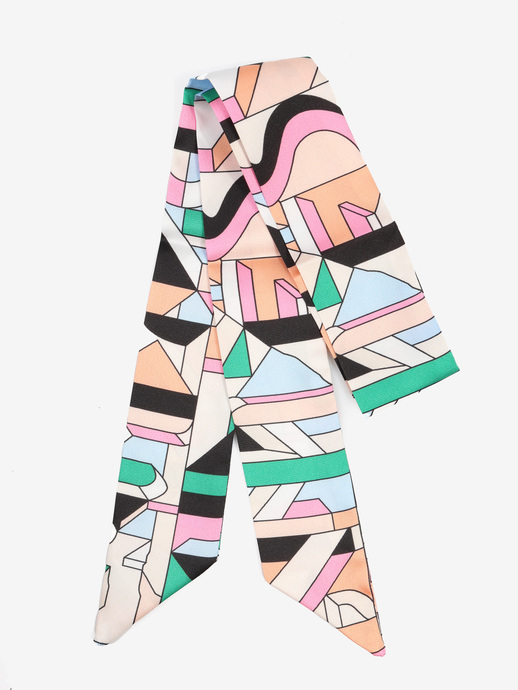 APASZKA DAMSKA HEGO'S MILANO FOULARD TESSUTO MOSAICO PASTELLO