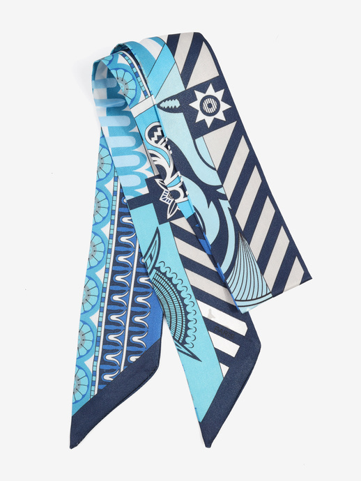 APASZKA DAMSKA HEGO'S MILANO FOULARD TESSUTO MARINO