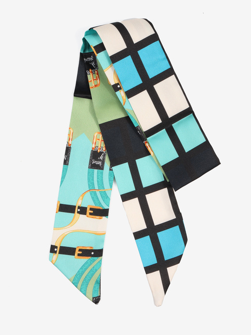 APASZKA DAMSKA HEGO'S MILANO FOULARD TESSUTO RETRO GRAFICO