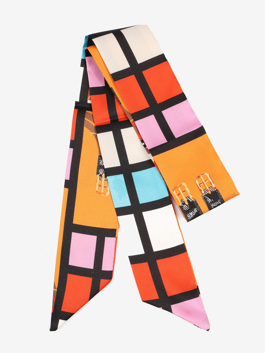 APASZKA DAMSKA HEGO'S MILANO FOULARD TESSUTO MATROPOLIS ARANCIO