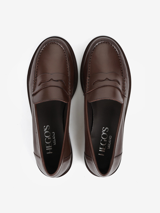 MOKASYNY HEGO'S MILANO ELSA-N252 VITELLO CACAO