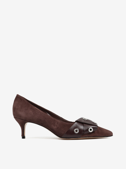 SZPILKI HEGO'S MILANO F65954 0003 CAMURGA CHOCOLATE