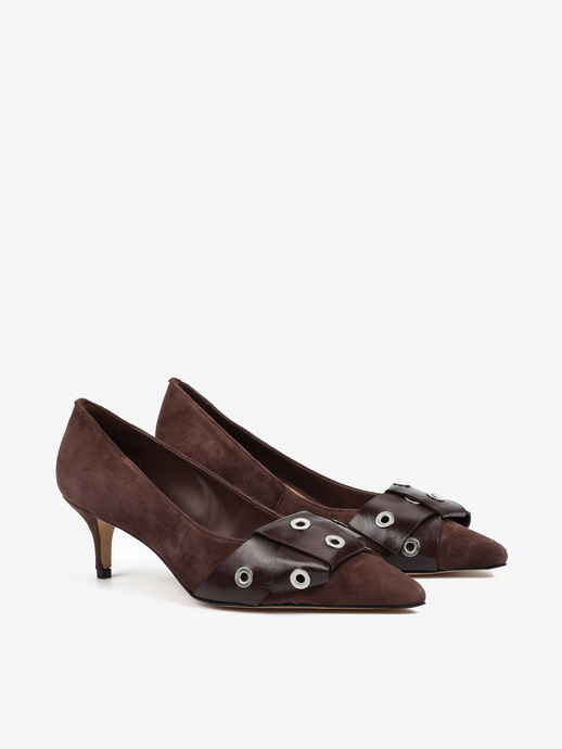 SZPILKI HEGO'S MILANO F65954 0003 CAMURGA CHOCOLATE