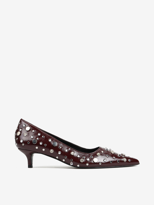 SZPILKI HEGO'S MILANO 32458-70 PATENT BURGUNDY