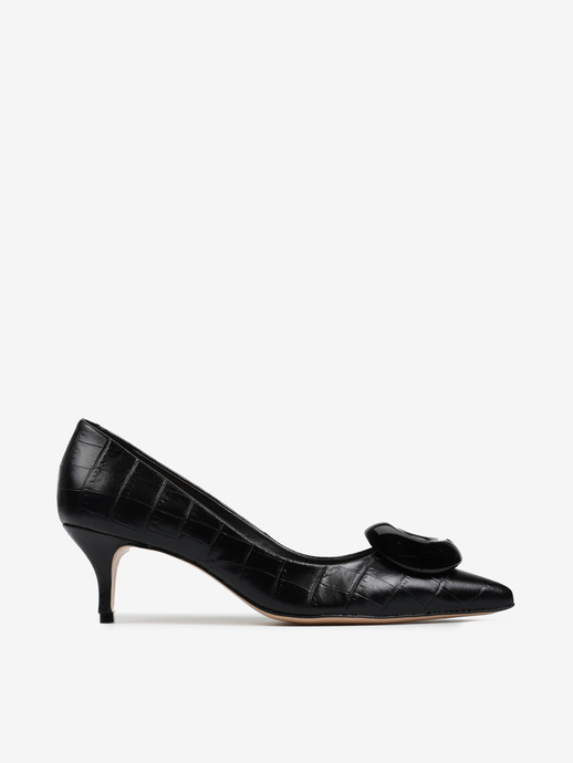 SZPILKI HEGO'S MILANO F65954 0004 CROCO PRETO