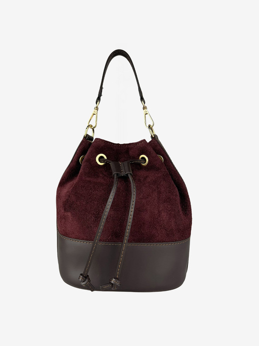 TOREBKA DAMSKA HEGO'S MILANO 9129 CROSTA BURGUNDY