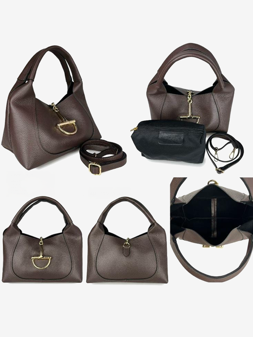 TOREBKA DAMSKA HEGO'S Milano 047G MARTELLATO TAUPE