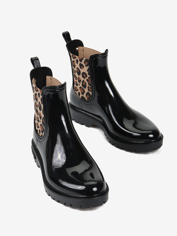 KALOSZE VERBENAS GAUDI BRILLO ANIMAL NEGRO/LEOPARD