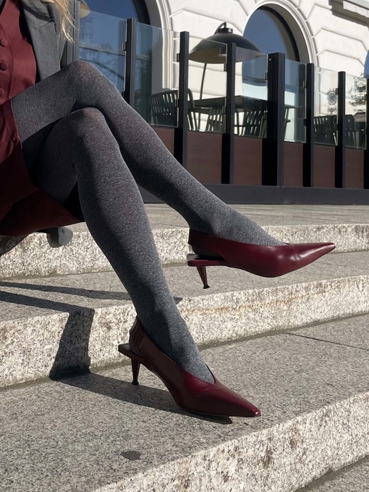 SZPILKI HEGO'S MILANO F65947 VENETO VELVET ROUGE