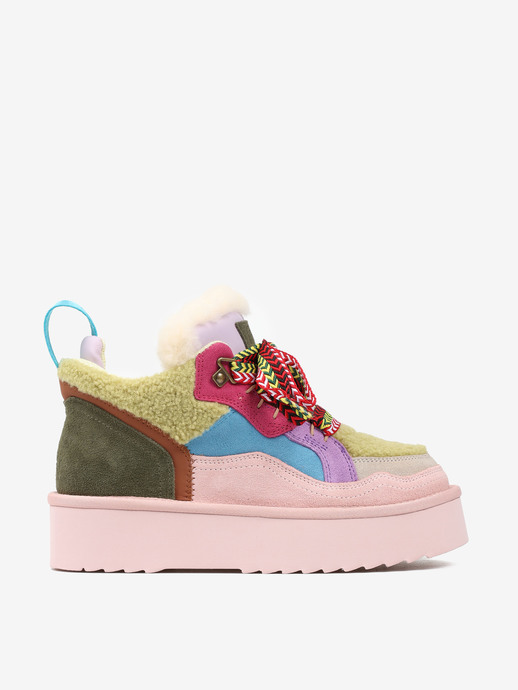 SNEAKERSY HEGO'S MILANO MOON-11 FUR LT GREEN/SAND