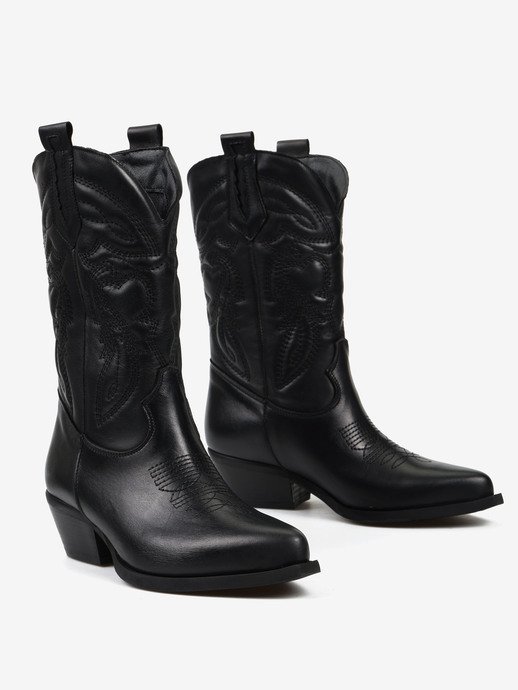 KOWBOJKI HEGO'S MILANO TEX4090 VITELLO NERO