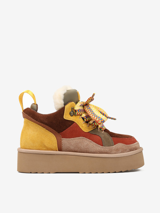 SNEAKERSY HEGO'S MILANO MOON-3 SUEDE BROWN RUST/TAUPE