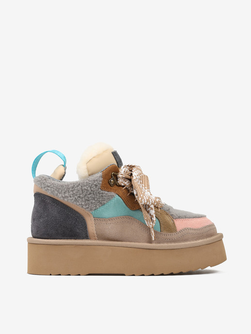SNEAKERSY HEGO'S MILANO MOON-6 FUR GREY/NUDE