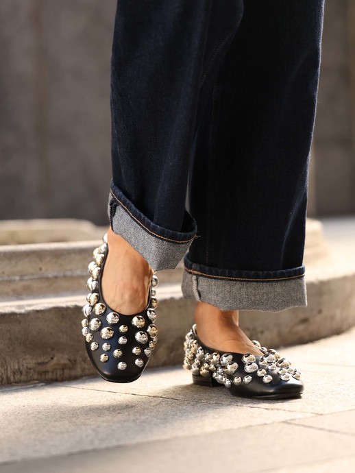 BALERINY HEGO'S MILANO ELIZA-274 PATENT BLACK