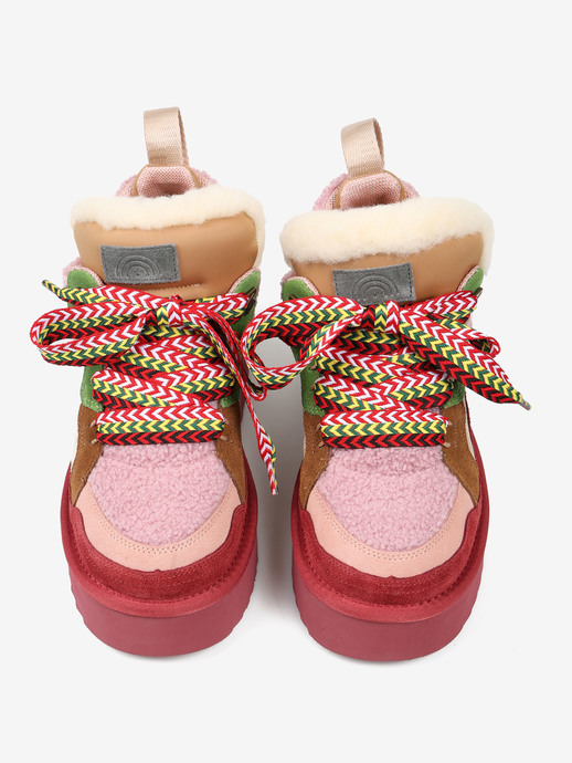 SNEAKERSY HEGO'S MILANO MOON-10 FUR PINK/NUDE