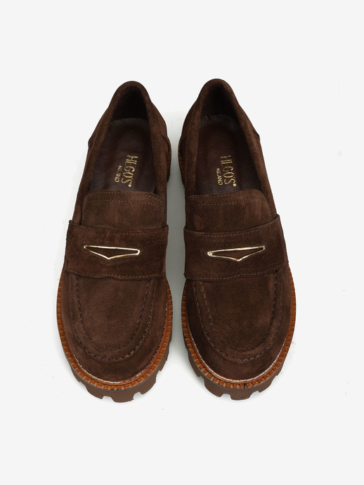 MOKASYNY HEGO'S MILANO AD1086 SUEDE BROWN