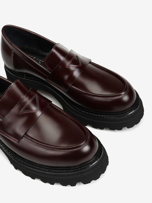 MOKASYNY HEGO'S MILANO AD2980 SPAZZOLATO BORDO