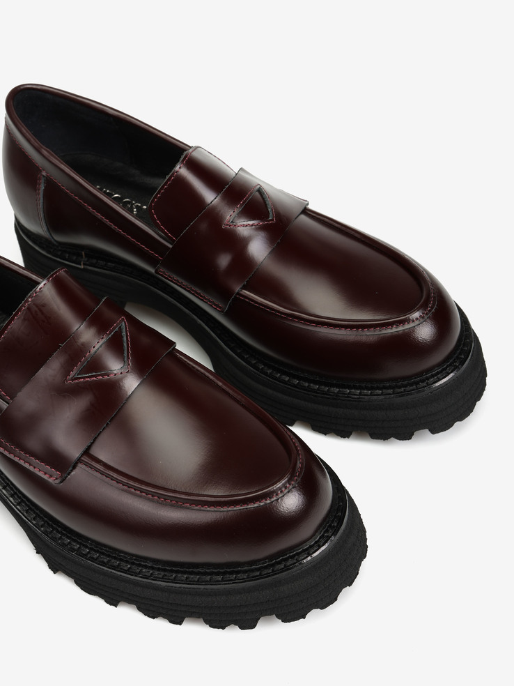 MOKASYNY HEGO'S MILANO AD2980 SPAZZOLATO BORDO