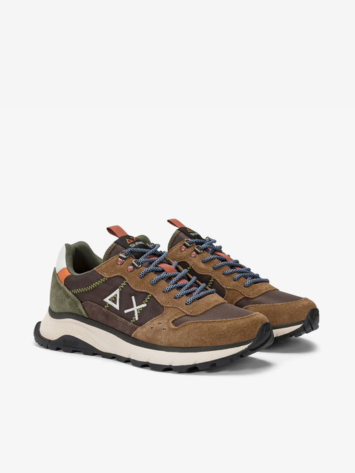 SNEAKERSY SUN68 Z45130 FIRE&CAMPING MARRONE
