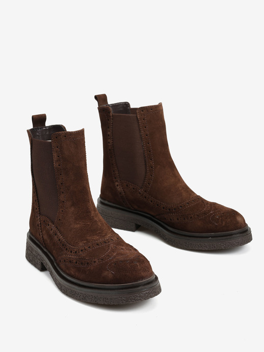 SZTYBLETY HEGO'S MILANO 1529 SUEDE BROWN