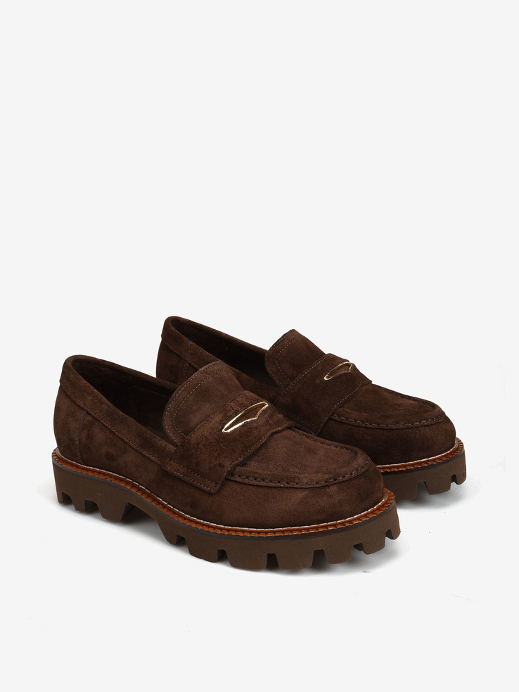 MOKASYNY HEGO'S MILANO AD1086 SUEDE BROWN