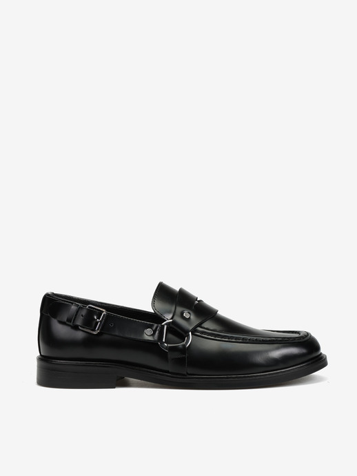 MOKASYNY HEGO'S MILANO AD2854 SPAZZOLATO BLACK