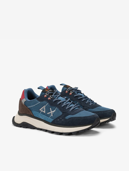 SNEAKERSY SUN68 Z45130 FIRE&CAMPING NAVY BLUE