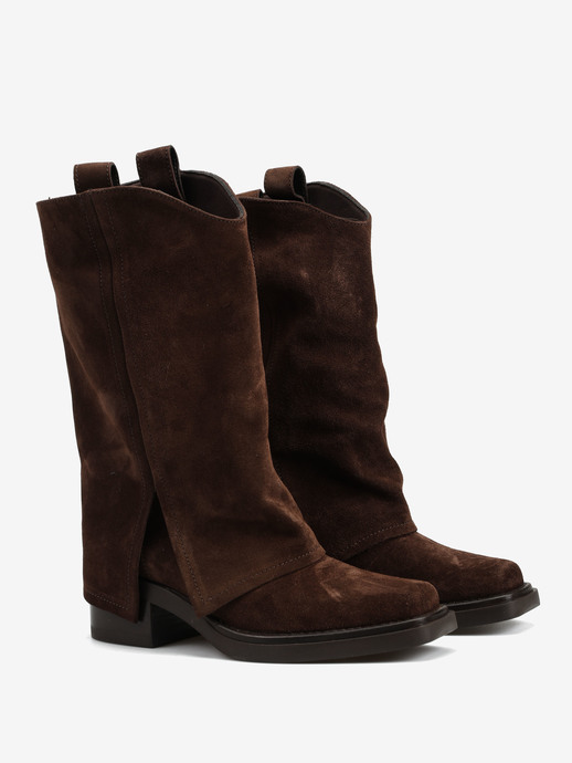 BOTKI HEGO'S MILANO KIM5107 SUEDE BROWN