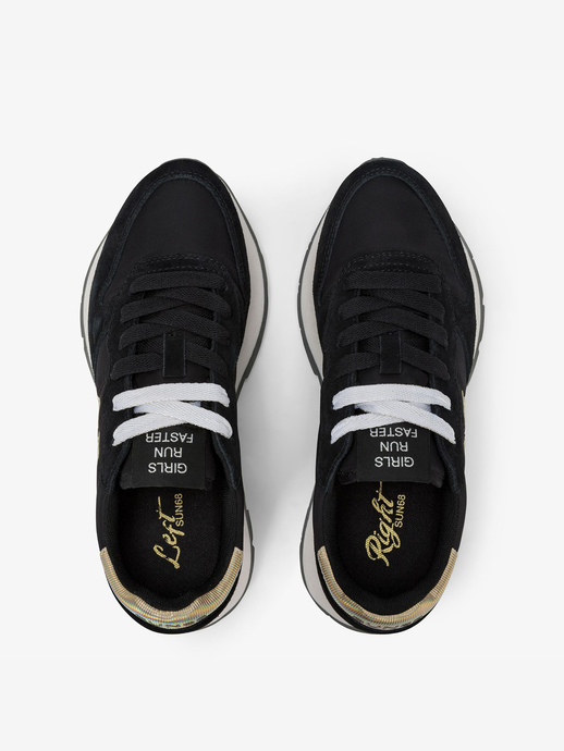 SNEAKERSY SUN68 Z45202 ALLY GOLD SIL NERO