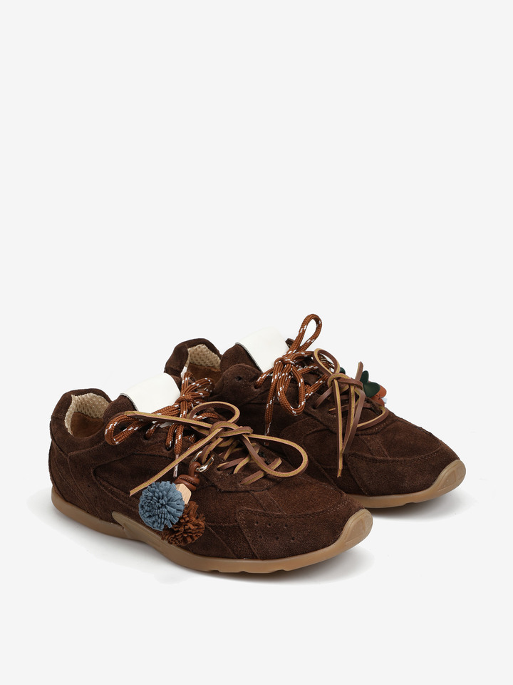 BRĄZOWE SNEAKERSY HEGO'S MILANO