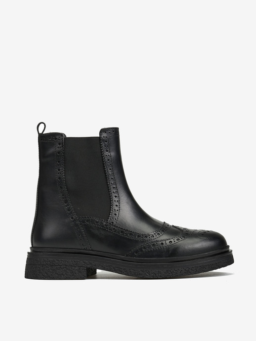 SZTYBLETY HEGO'S MILANO 1529 LEATHER BLACK